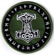 Mjlnir Runen grn (Aufnher)