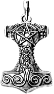 THORS HAMMER Altsilber rustikal (Kettenanhnger)