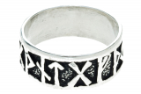 FUTHARK Runenring (Ring in Silber)